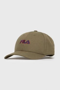 Παιδικό καπέλο μπέιζμπολ Fila πράσινο