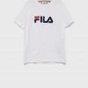 Παιδικό βαμβακερό μπλουζάκι Fila άσπρο