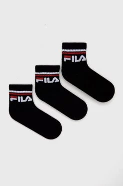 Παιδικές κάλτσες Fila (3-pack) μαύρο