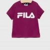 Παιδικό βαμβακερό μπλουζάκι Fila ροζ