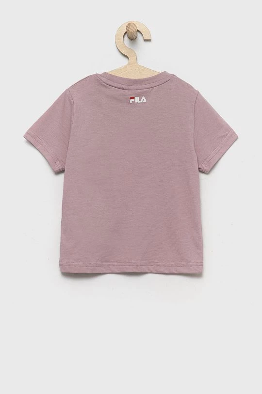 Παιδικό βαμβακερό μπλουζάκι Fila ροζ 4 Παιδικό βαμβακερό μπλουζάκι Fila ροζ - Image 2