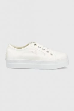 Γυναικεία Χαμηλά Πάνινα παπούτσια Gant Leisha χρώμα: άσπρο