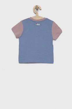 Παιδικό βαμβακερό μπλουζάκι Fila μοβ -Φτηνός Fila Κατάστημα unnamed file 1631