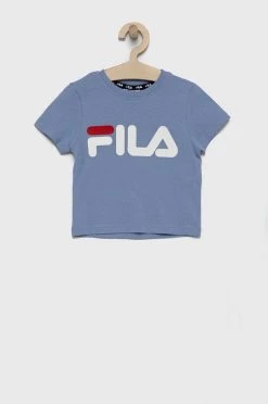 Παιδικό βαμβακερό μπλουζάκι Fila ροζ