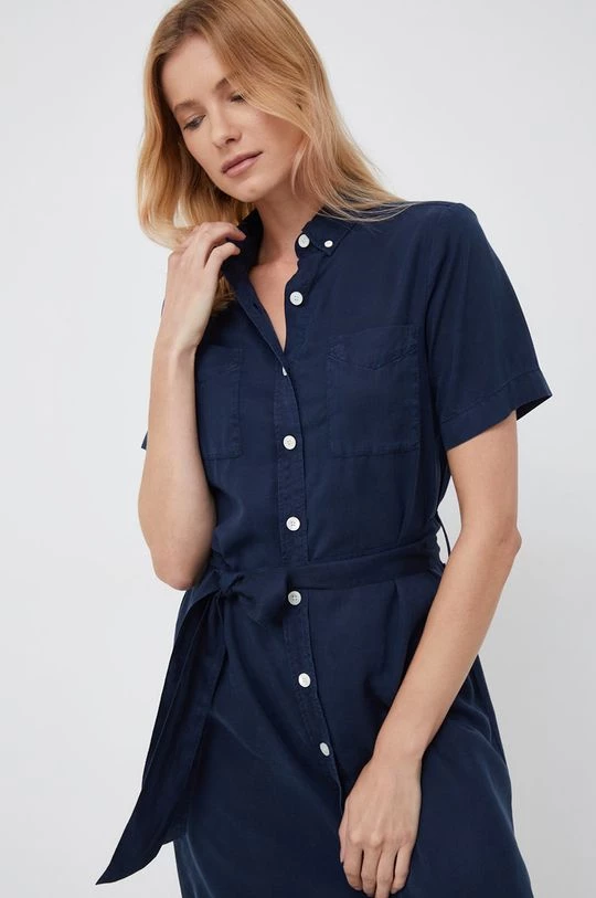 Γυναικεία Φορέματα Φόρεμα Gant ναυτικό μπλε, 6 Γυναικεία Φορέματα Φόρεμα Gant ναυτικό μπλε, - Image 4