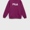 Παιδική μπλούζα Fila μοβ,