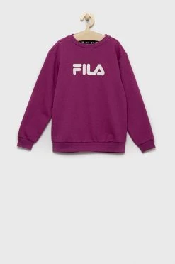 Παιδική μπλούζα Fila μοβ,