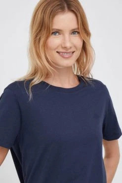 Γυναικεία Κοντομάνικο Βαμβακερό μπλουζάκι Gant ναυτικό μπλε -Φτηνός Fila Κατάστημα unnamed file 2167