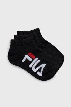 Παιδικές κάλτσες Fila (3-pack) μαύρο