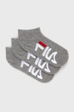 Παιδικές κάλτσες Fila (3-pack) γκρι