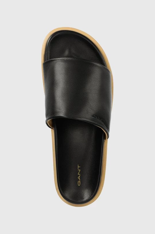 Γυναικεία Σαγιονάρες Δερμάτινες παντόφλες Gant Costally χρώμα: μαύρο 6 Γυναικεία Σαγιονάρες Δερμάτινες παντόφλες Gant Costally χρώμα: μαύρο - Image 4