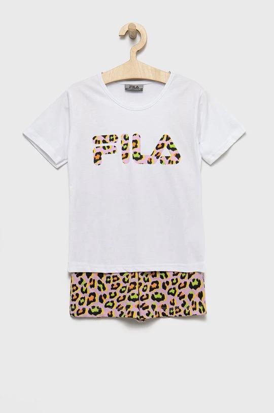 Παιδικές βαμβακερές πιτζάμες Fila άσπρο 3 Παιδικές βαμβακερές πιτζάμες Fila άσπρο