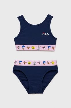 Παιδικό μαγιό δύο τεμαχίων Fila ναυτικό μπλε