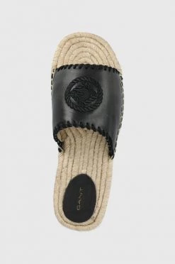 Γυναικεία Σαγιονάρες Δερμάτινες παντόφλες Gant St Bay χρώμα: μαύρο -Φτηνός Fila Κατάστημα unnamed file 2398