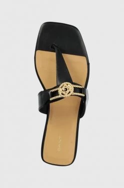 Γυναικεία Δίχαλο Δερμάτινες σαγιονάρες Gant Palmsea χρώμα: μαύρο -Φτηνός Fila Κατάστημα unnamed file 2409