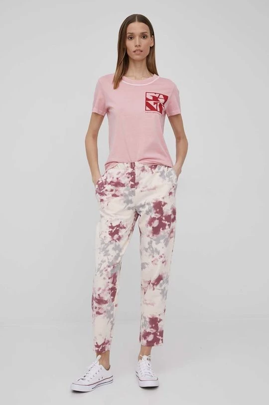 Γυναικεία Κοντομάνικο Βαμβακερό μπλουζάκι Gant ροζ 4 Γυναικεία Κοντομάνικο Βαμβακερό μπλουζάκι Gant ροζ - Image 2