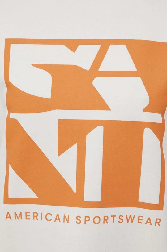 Γυναικεία Χωρίς φερμουάρ Βαμβακερή μπλούζα Gant χρώμα: μπεζ, 8 Γυναικεία Χωρίς φερμουάρ Βαμβακερή μπλούζα Gant χρώμα: μπεζ, - Image 6