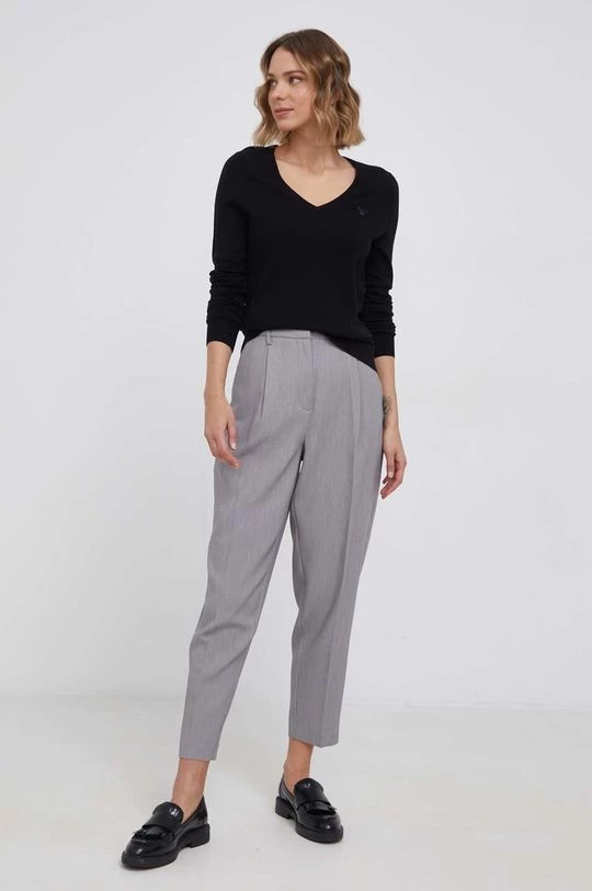 Γυναικεία Χωρίς φερμουάρ Μάλλινο πουλόβερ Gant χρώμα: μαύρο 4 Γυναικεία Χωρίς φερμουάρ Μάλλινο πουλόβερ Gant χρώμα: μαύρο - Image 2