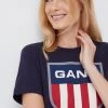 Γυναικεία Κοντομάνικο Βαμβακερό μπλουζάκι Gant ναυτικό μπλε -Φτηνός Fila Κατάστημα unnamed file 2807