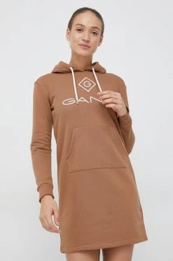 Γυναικεία Φορέματα Φόρεμα Gant καφέ,