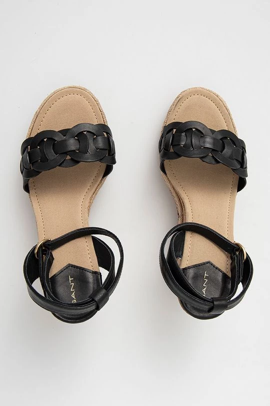 Γυναικεία Πέδιλα με τακούνι Δερμάτινα σανδάλια Gant χρώμα: μαύρο 6 Γυναικεία Πέδιλα με τακούνι Δερμάτινα σανδάλια Gant χρώμα: μαύρο - Image 5