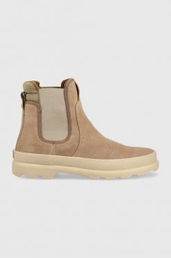 Γυναικεία Μποτάκια Σουέτ μπότες τσέλσι Gant Frenny χρώμα: μπεζ
