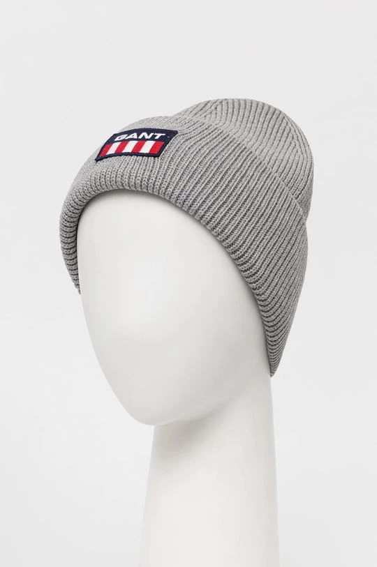 Γυναικεία Σκουφιά Σκουφί από μείγμα μαλλιού Gant γκρι, 3 Γυναικεία Σκουφιά Σκουφί από μείγμα μαλλιού Gant γκρι,