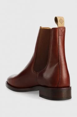 Γυναικεία Μποτάκια Δερμάτινες μπότες τσέλσι Gant γυναικείες, χρώμα: καφέ -Φτηνός Fila Κατάστημα unnamed file 621