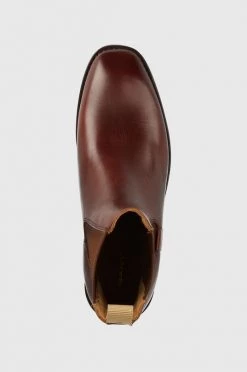 Γυναικεία Μποτάκια Δερμάτινες μπότες τσέλσι Gant γυναικείες, χρώμα: καφέ -Φτηνός Fila Κατάστημα unnamed file 622