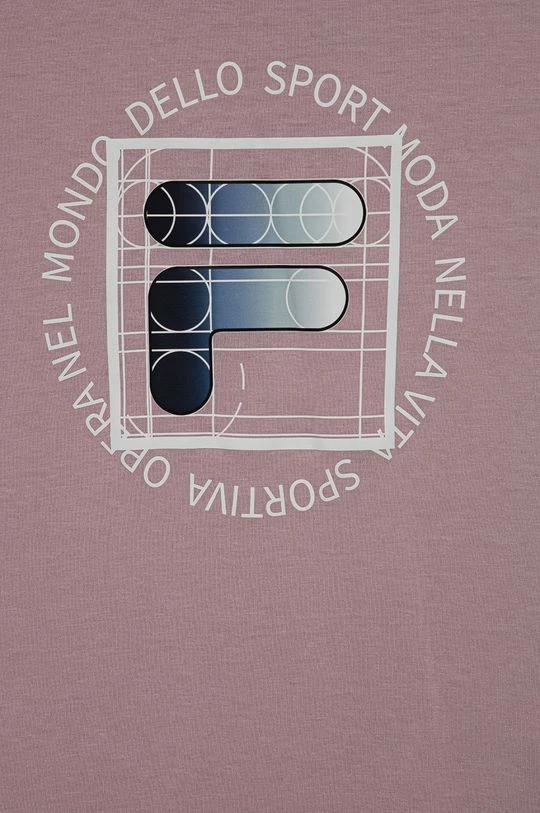 Παιδικό βαμβακερό μπλουζάκι Fila ροζ 5 Παιδικό βαμβακερό μπλουζάκι Fila ροζ - Image 3