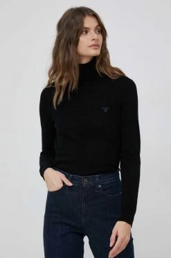 Γυναικεία Χωρίς φερμουάρ Μάλλινο πουλόβερ Gant χρώμα: μαύρο, -Φτηνός Fila Κατάστημα unnamed file 923