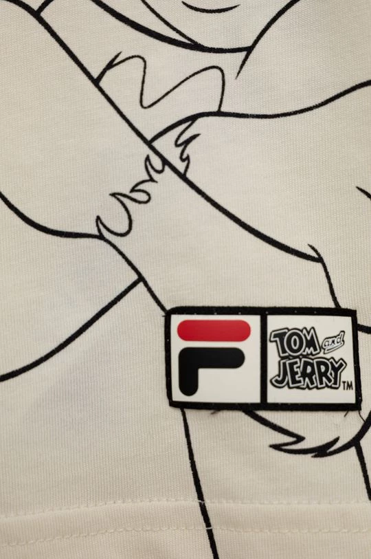 Παιδικό βαμβακερό μπλουζάκι Fila μπεζ 5 Παιδικό βαμβακερό μπλουζάκι Fila μπεζ - Image 3